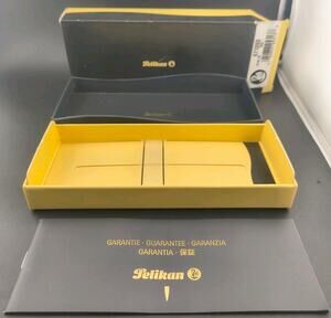 Vintage Pelikan M150 Fountain Pen Box Case Sleeve & Manual Red B Nib
